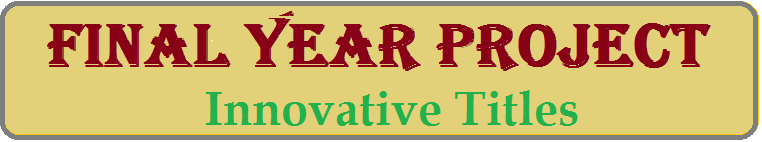 Final Year Project List For Core Branches Embedded Technosolutions